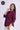 Long Concealed Polo Shirt - Plum