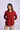 Long Concealed Polo Shirt - Maroon