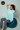 Powder blue, 100% Organic Cotton, Relaxed Tunic Tee, Seamless Pocket